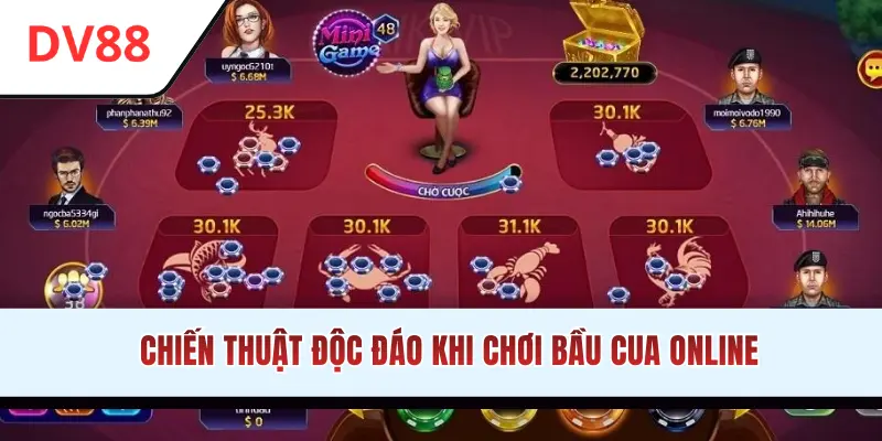 Chiến thuật độc đáo khi chơi Bầu Cua online