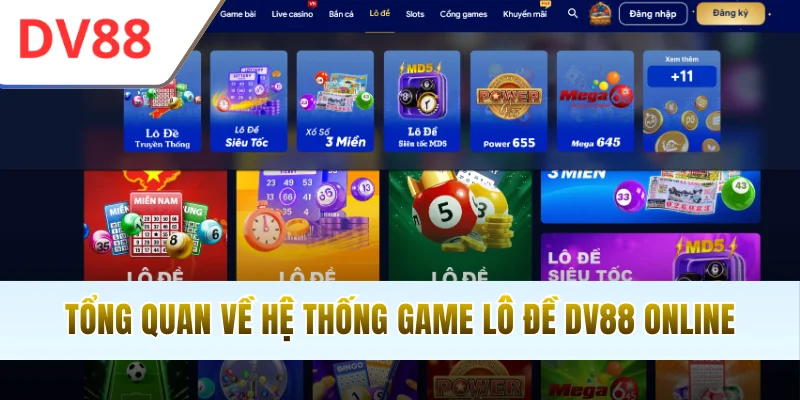 Tổng quan về hệ thống game lô đề DV88 online